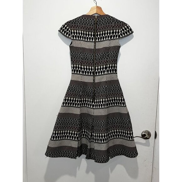 Ted Baker Glitty Metallic Jacquard Skater Mini Dress size 1 (US4) BNWT Women's - Picture 6 of 12